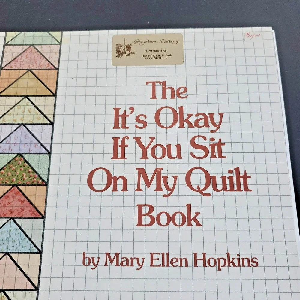 Mary Fry's Pulled Thread Workbook 1978 It's Ok to Sit on My Quilt Book Lot 2
